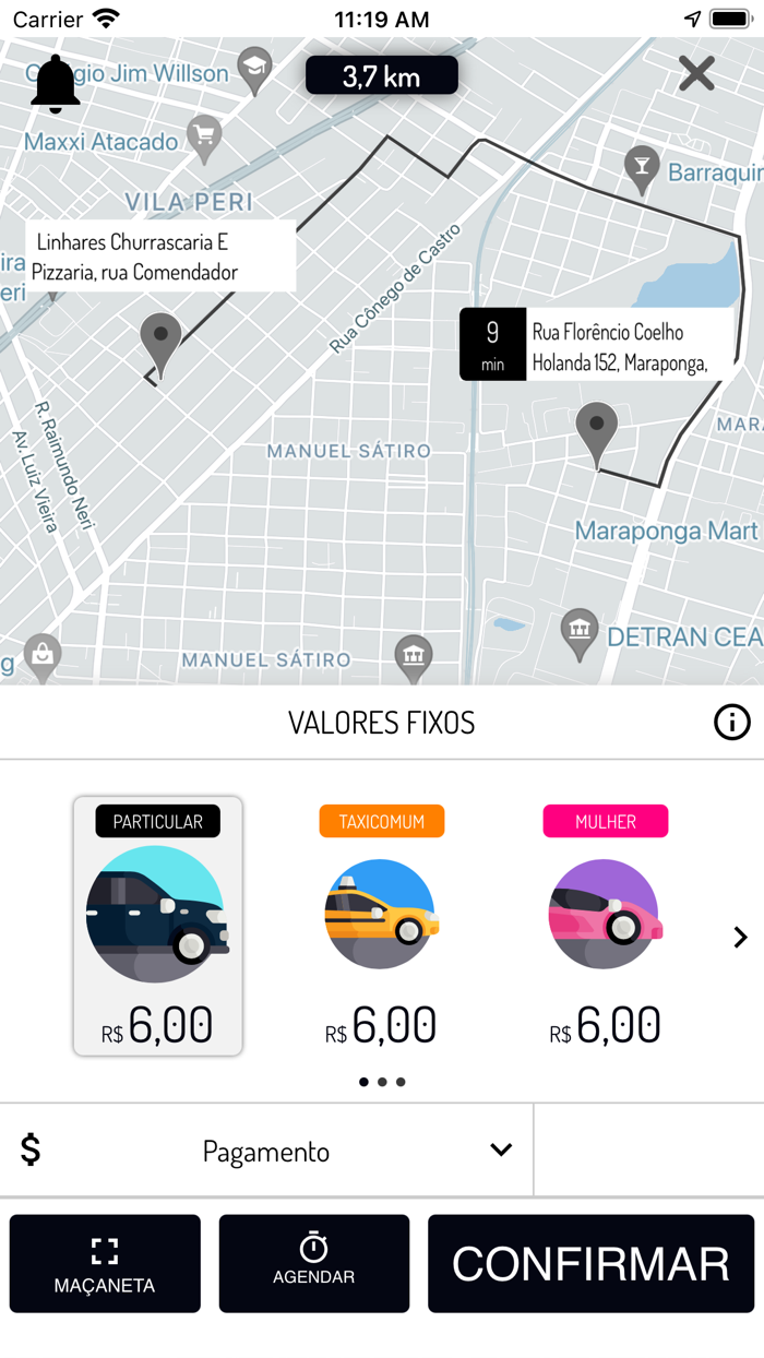 ES DRIVER Passageiro