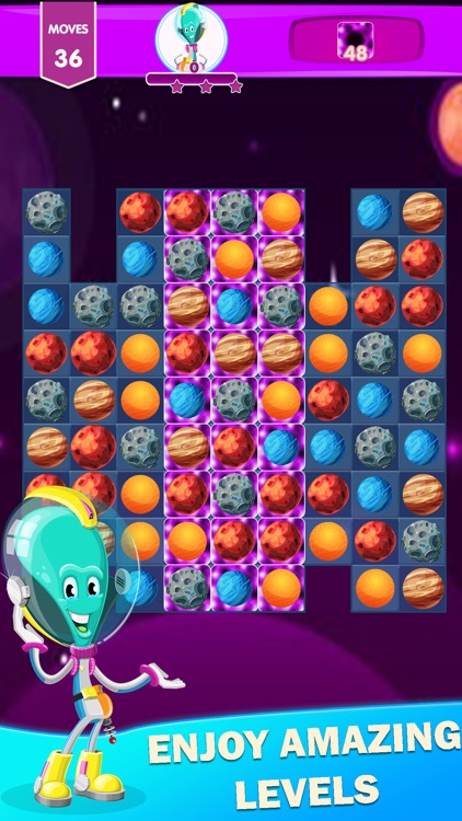 Alien Planet Match 3 Puzzle screenshot-3