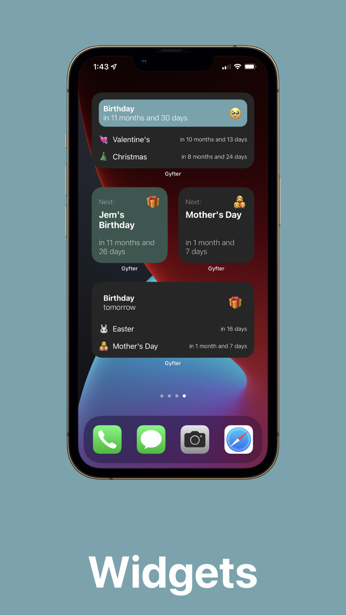 Gyfter - Occasion Reminder