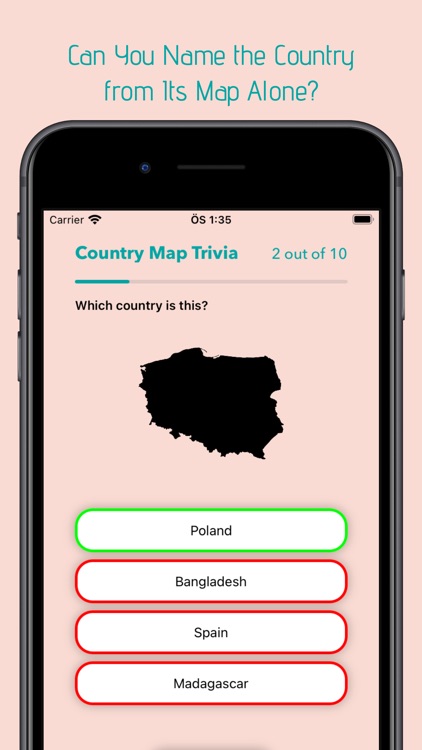 Country Map Trivia