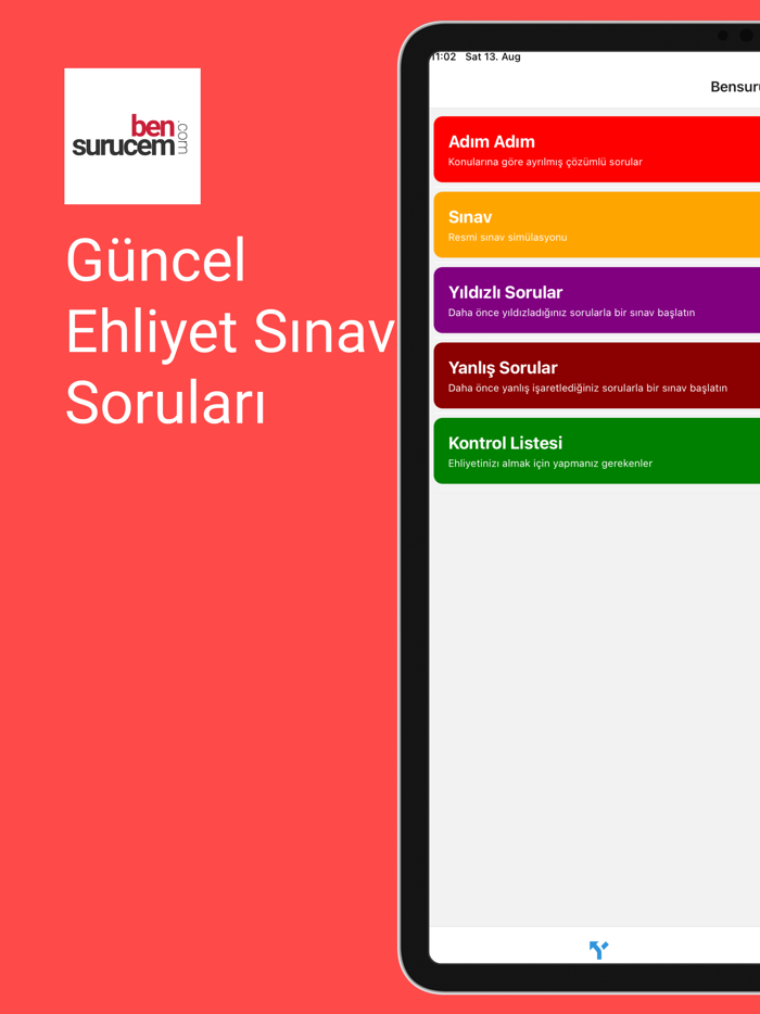 Ehliyet Sınavı Soruları 2022