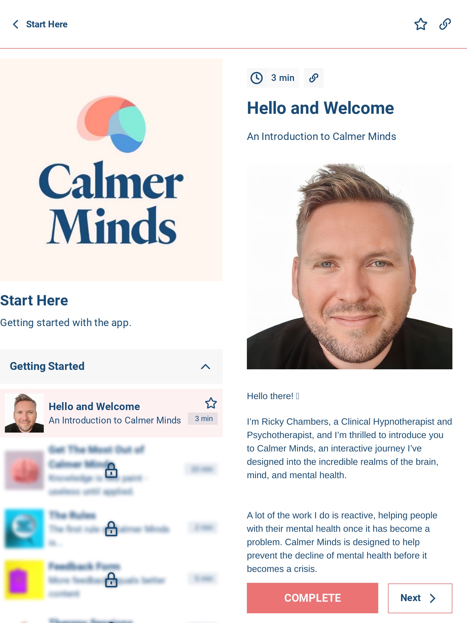 Calmer Minds screenshot 3