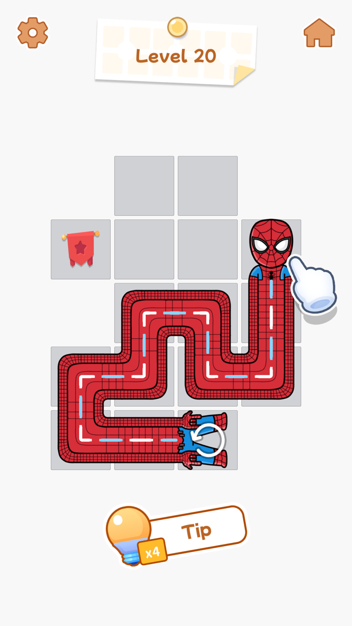 Fill-it One Line Puzzle