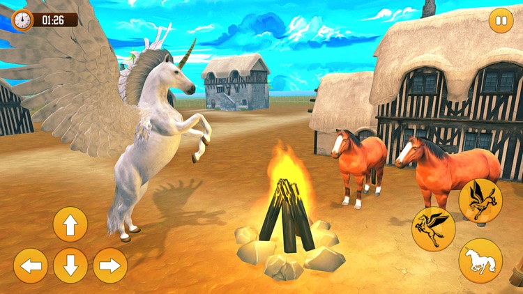 Flying Unicorn Horse Game 2022 screenshot-5