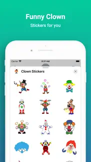 How to cancel & delete funny clown stickers 2