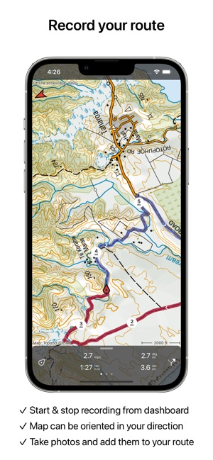 Topo GPS Topographic maps the App