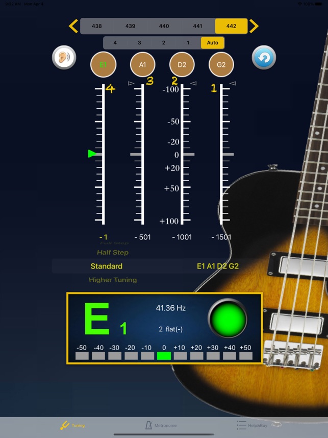 ベースギターチューナー - Bass Guitar Tune」をApp Storeで