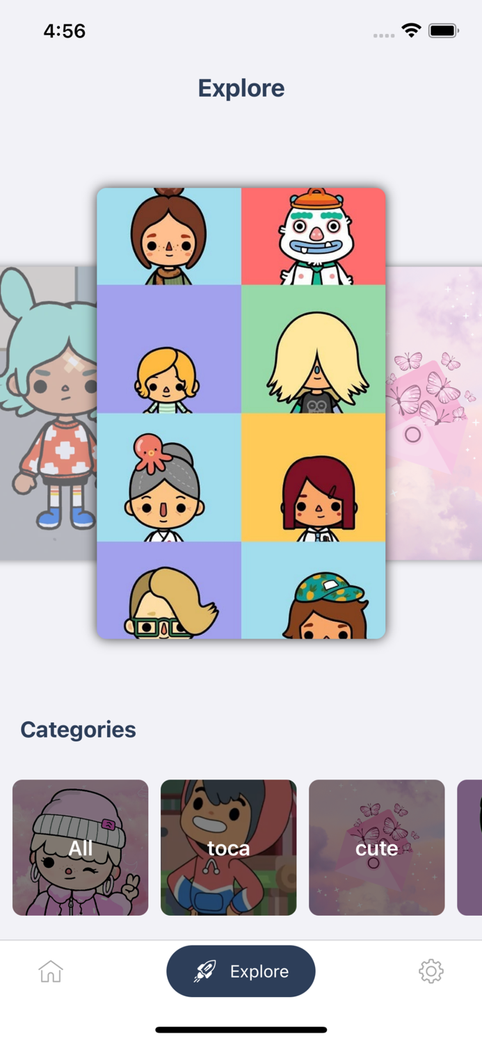 cute toca background esthetic