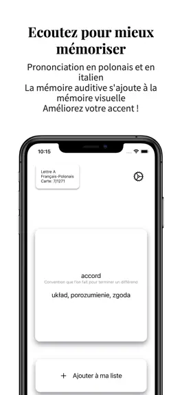 Game screenshot Vocabulaire Polonais-Français apk