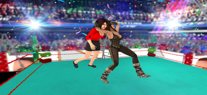 Girls Wrestling Ring Fight 3D