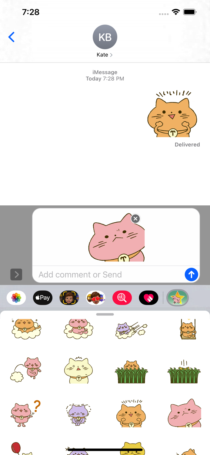 Cat Cat 5 Stickers Pack