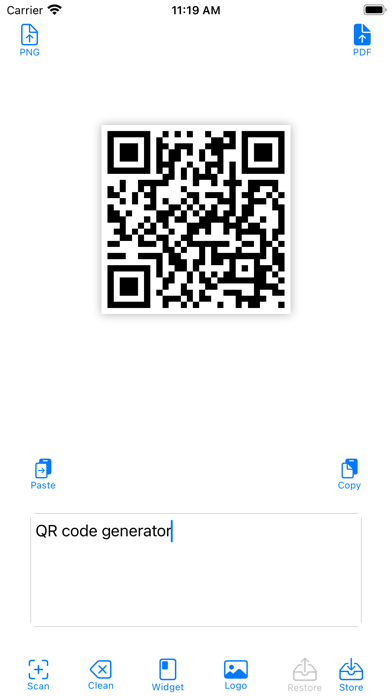 QR-Code Generator Screenshots