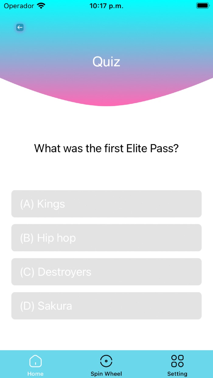 Quiz For FF Diamonds  Counter