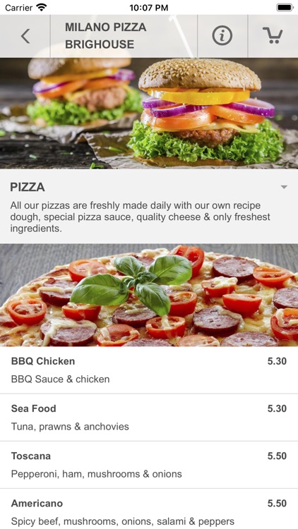 Milano Pizza Brighouse New App