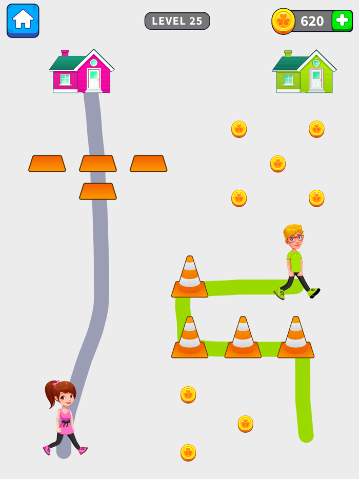 Draw To Home Puzzle Game