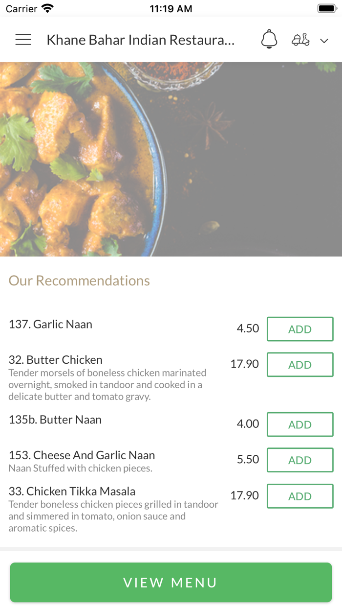 Khane Bahar Indian Restaurant