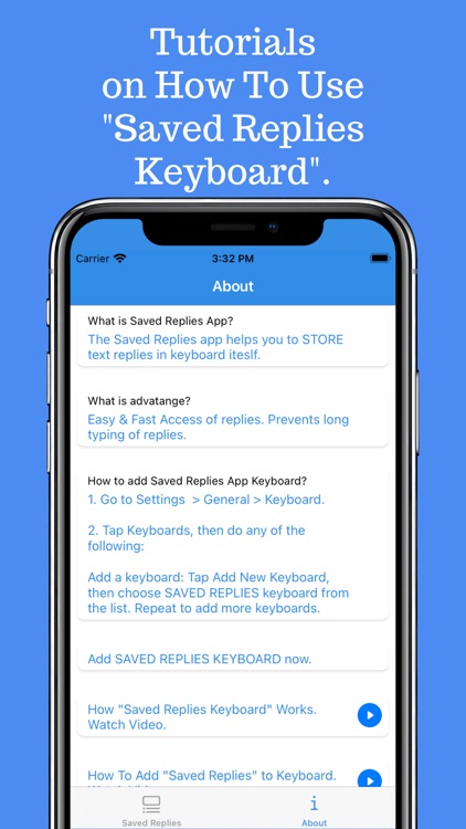 Saved Replies Keyboard screenshot-8