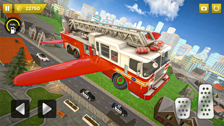 Flying Truck: Fire Truck Games screenshot-4