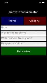 derivatives calculator iphone screenshot 3