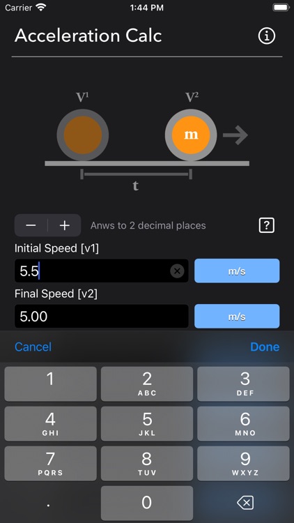 Acceleration Calculator Plus screenshot-3