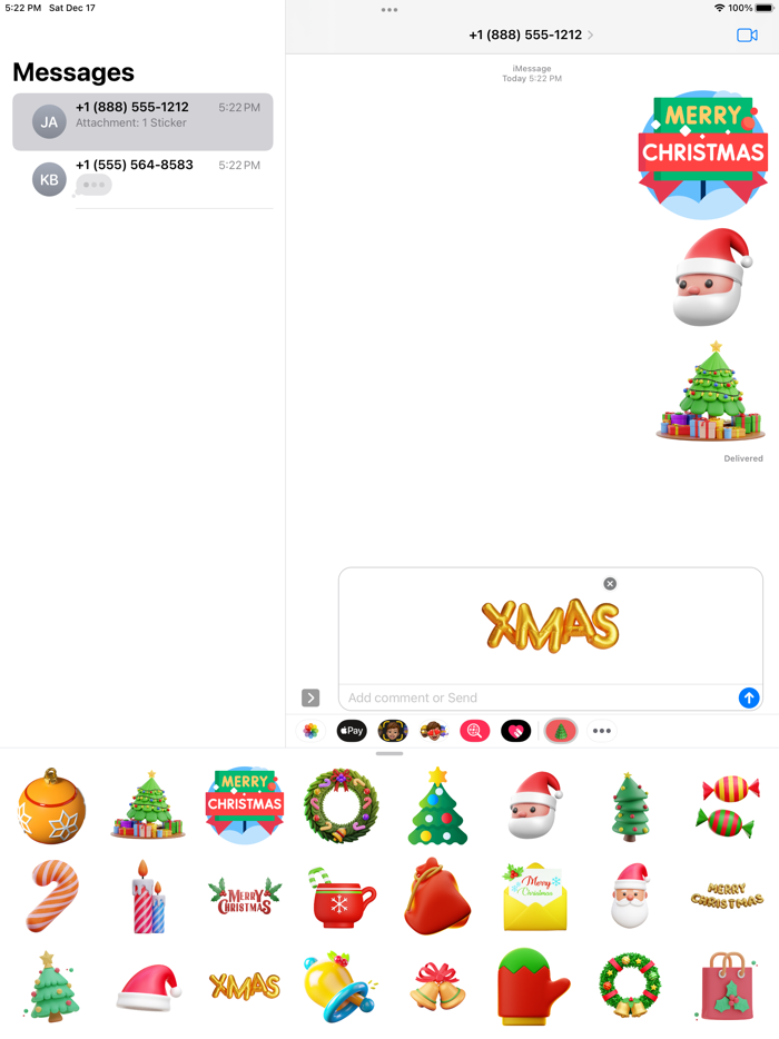 Christmas Stickers-2023 Wishes