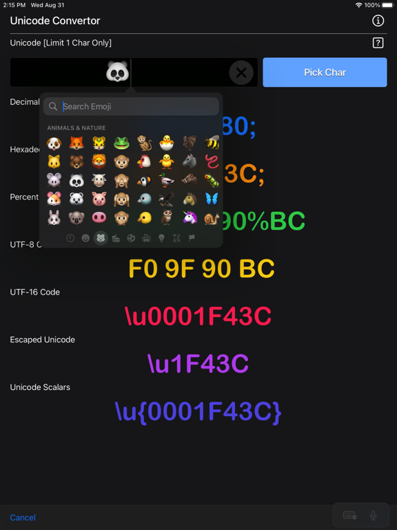 Unicode Converter Plus screenshot 19
