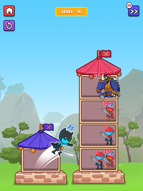 Stickman Hero Merge Tower War screenshot 3