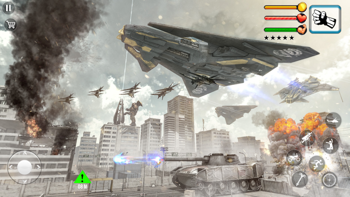 Flying Robot Car Transform