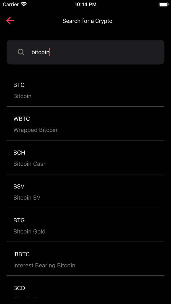 Bucks - Cryptocurrency Tracker