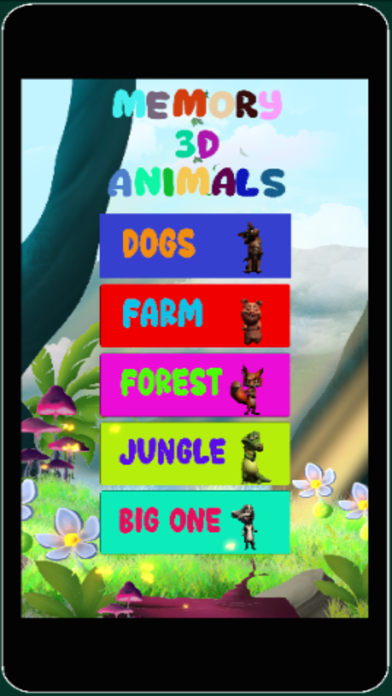 Memory 3D-Animals screenshot 1