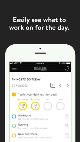 Game screenshot Resolute Coaching & Nutrition apk