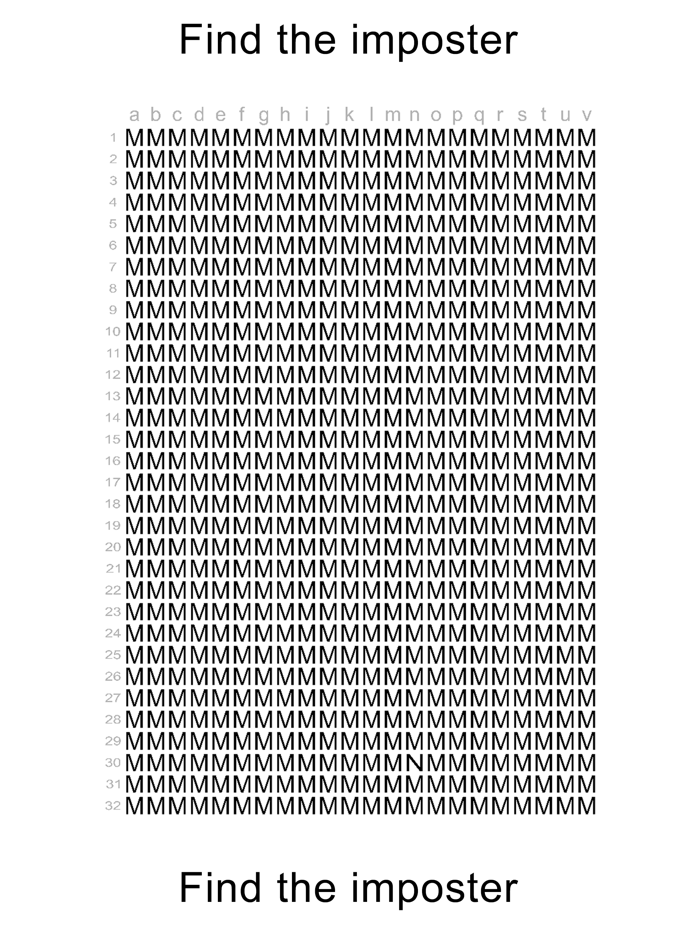 Imposter Hidden Letter Game