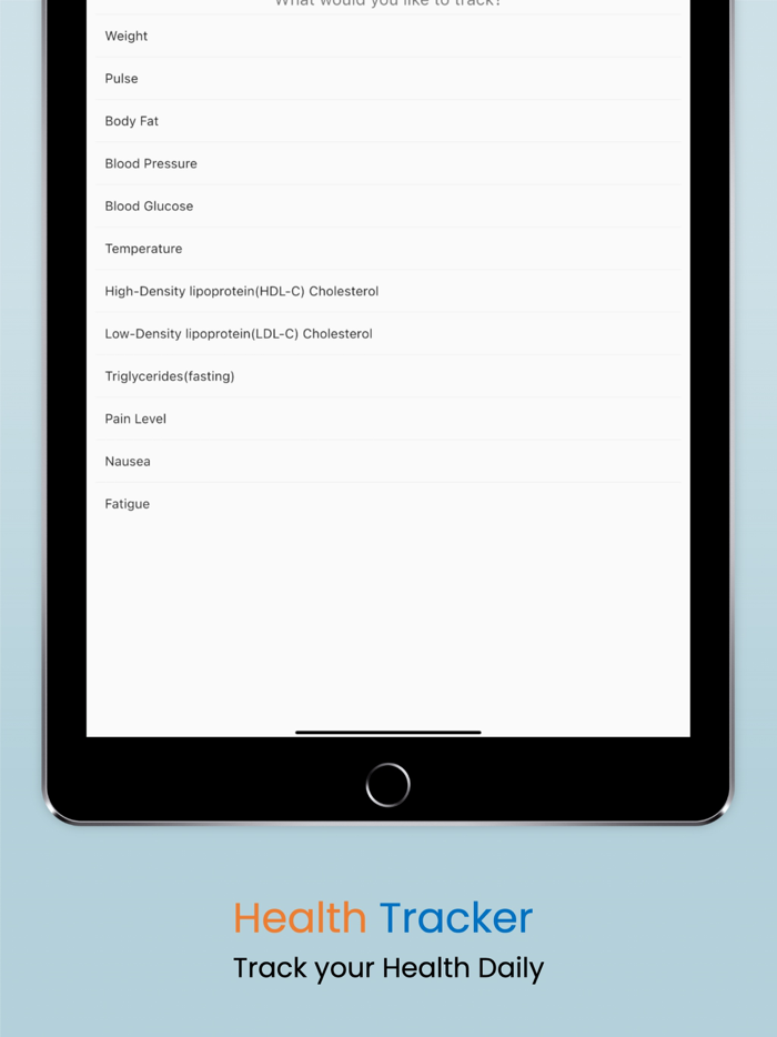 Medicare - Health Tracker