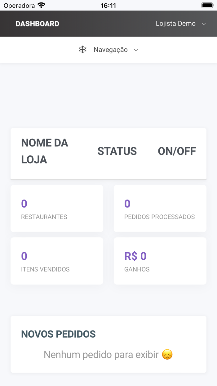 Canal de Entregas Entregador