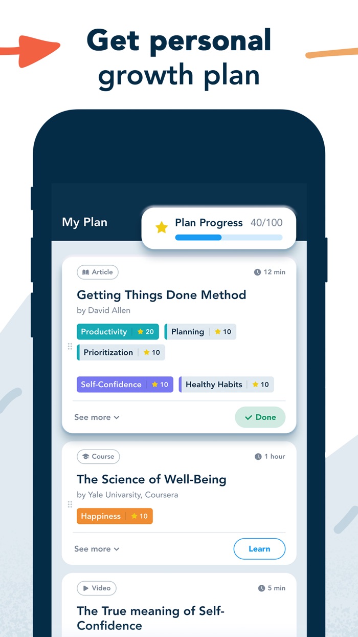 MyGrowth - Self-improvement