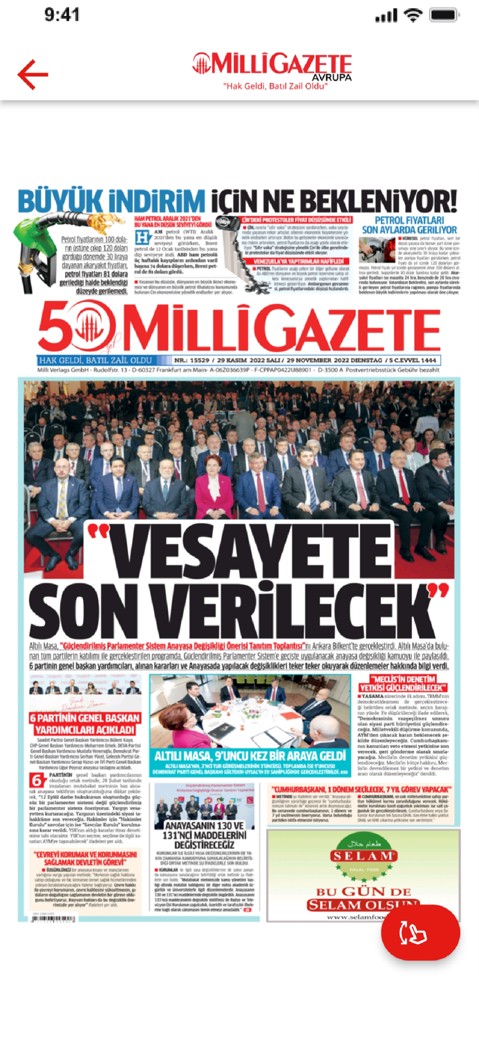 MilliGazete Avrupa Egazete