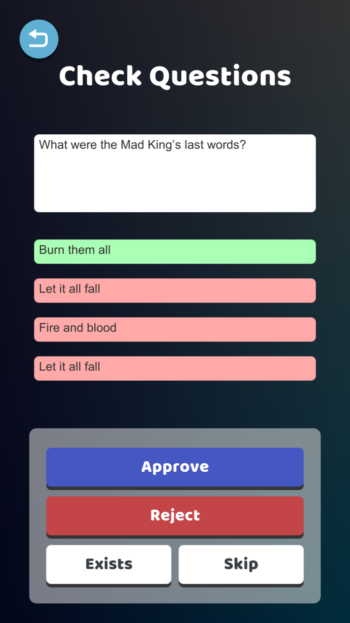 Game Of Thrones Quiz