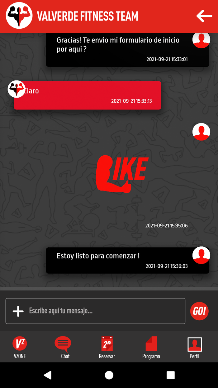 Valverde Fitness App