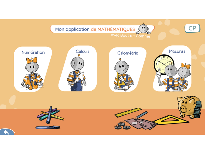 Mon appli de maths CP avec BDG