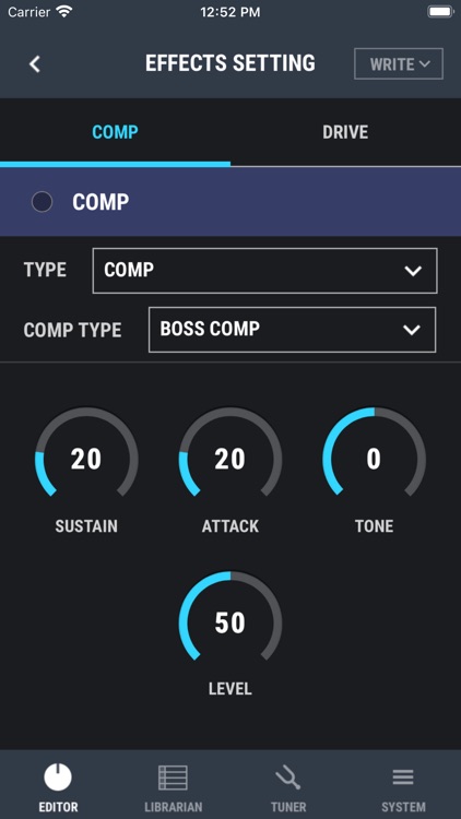 DUAL CUBE BASS LX Editor