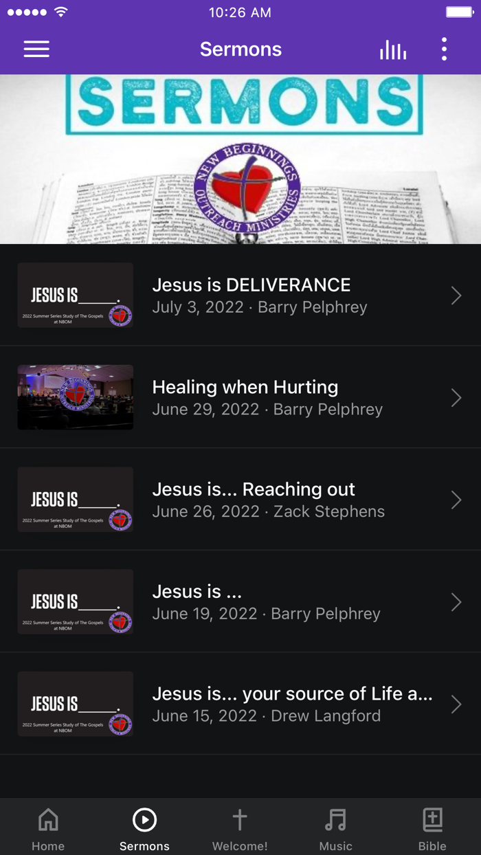 New Beginnings Outreach Min.