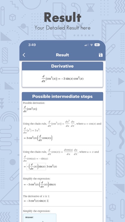 Derivative Calculator App