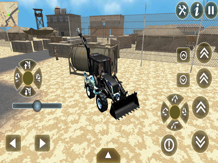 Army Excavator Crane Game