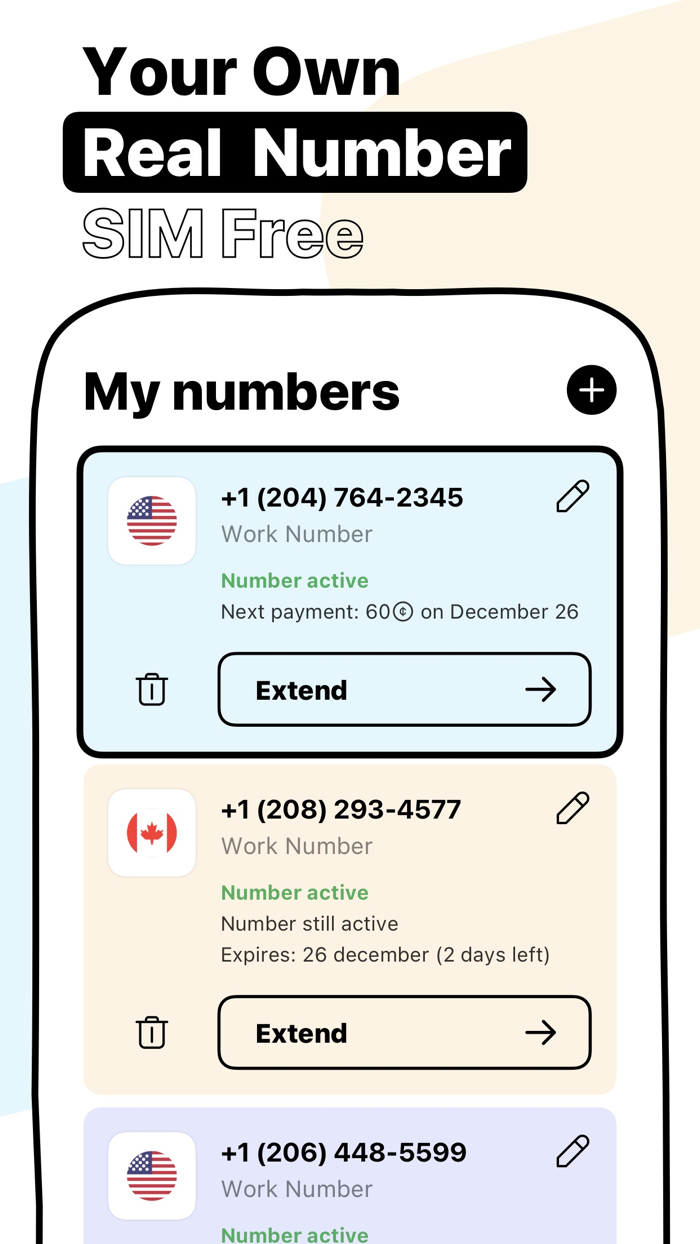 Text ON Call Now Second Phone