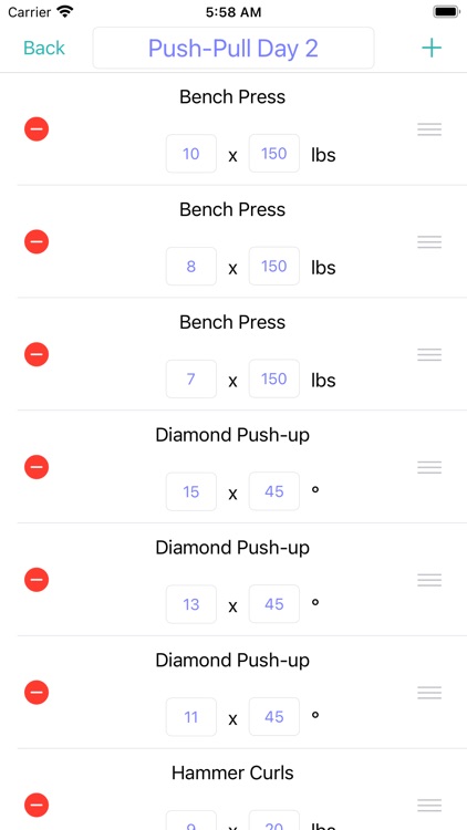 Workout Logger for Watch