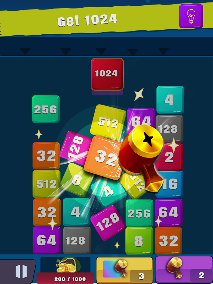 Drop the Number Puzzle Merge