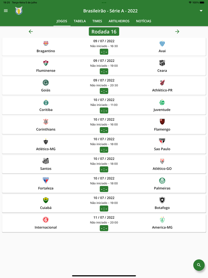 Brasileirão 2022 Séries A B C
