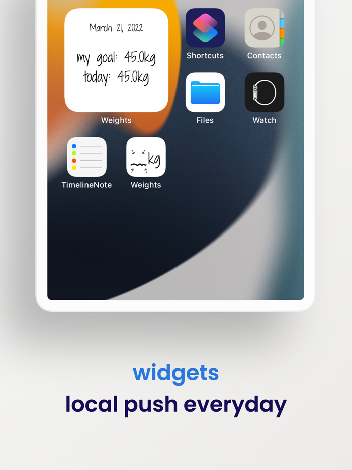 weight manager - caligraphic