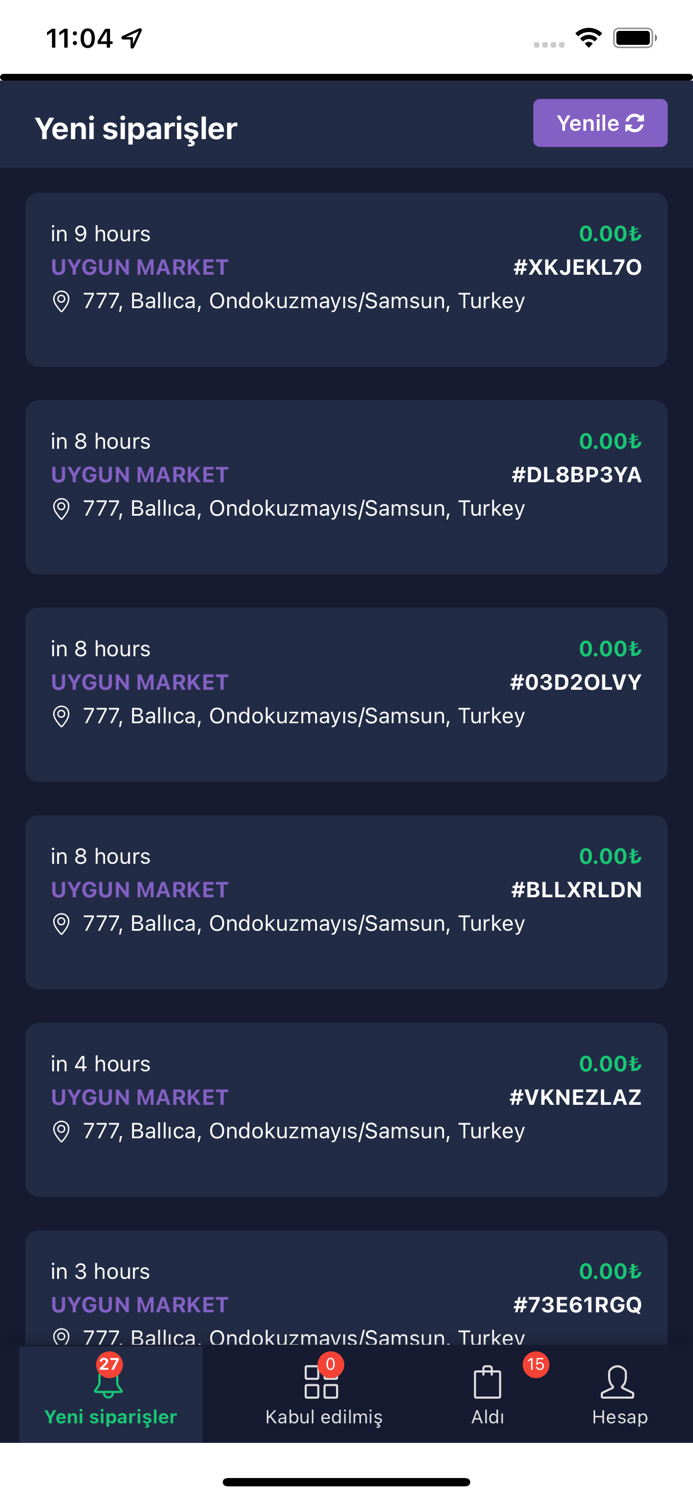 Kurye - Esnaf Kapimda