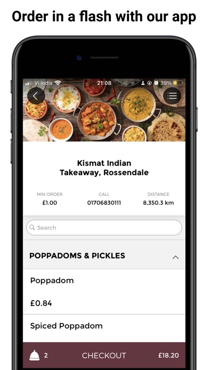 Kismat Indian Takeaway, Rossen